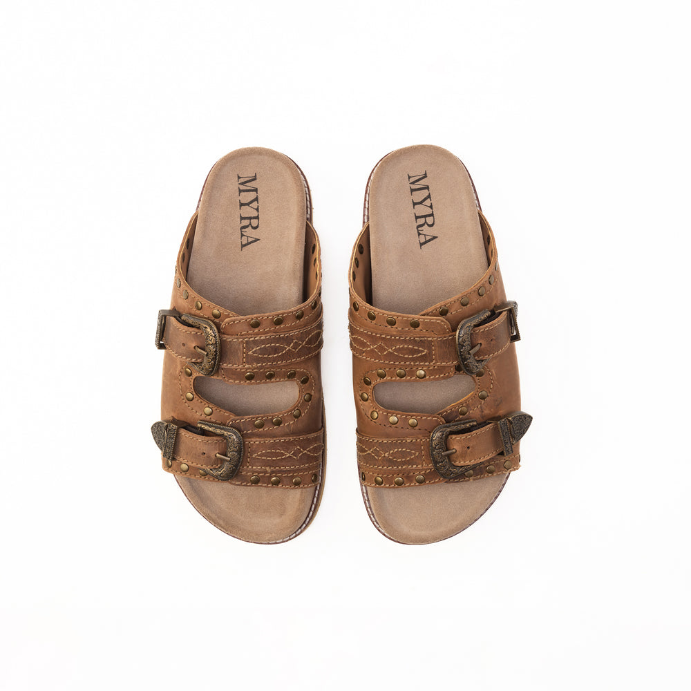 MYRA Great Sonora Sunset Studded Leather Sandals