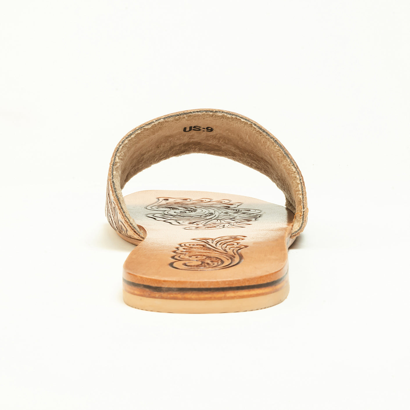 Myra Cactus Lace Handtooled Leather Sandals