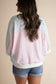 Stripe Oversize Dolman Sleeve T Shirt