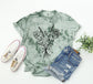 Botanical Bouquet Wildflowers Comfort Colors T Shirt