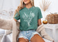 Botanical Bouquet Wildflowers Comfort Colors T Shirt