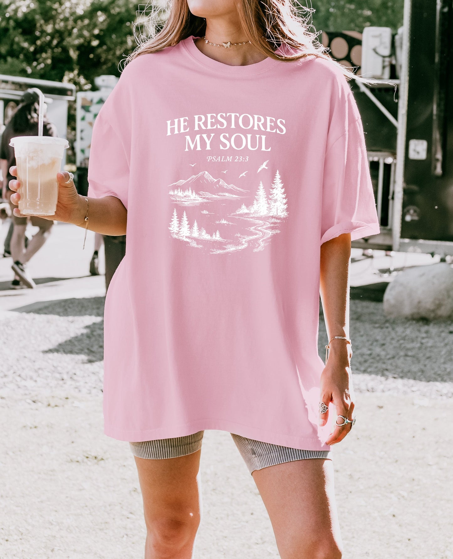 He restores my Soul Comfort Color T Shirt