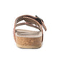MYRA Falling Feather Red Tooled Leather Sandals