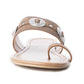 MYRA Sagebrush Concho Sandals In Brown