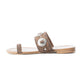 MYRA Sagebrush Concho Sandals In Brown