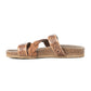 MYRA Dustbark Handtooled Leather Sandals