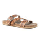 MYRA Dustbark Handtooled Leather Sandals