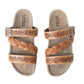 MYRA Dustbark Handtooled Leather Sandals