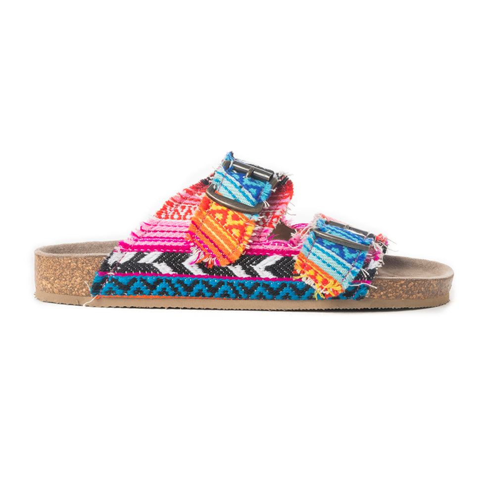 MYRA Ridge Denim Sandals in Multicolor