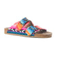 MYRA Ridge Denim Sandals in Multicolor