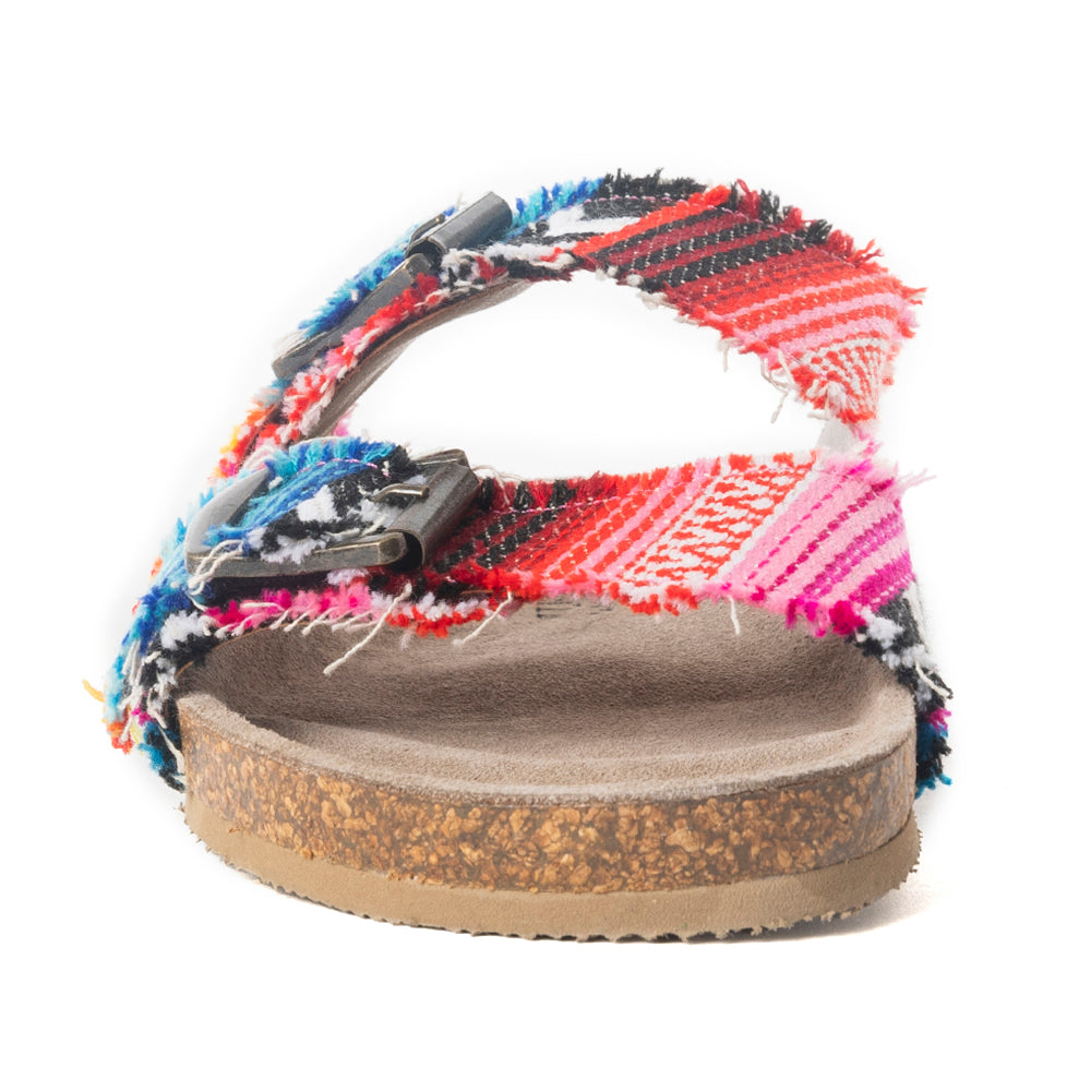 MYRA Ridge Denim Sandals in Multicolor
