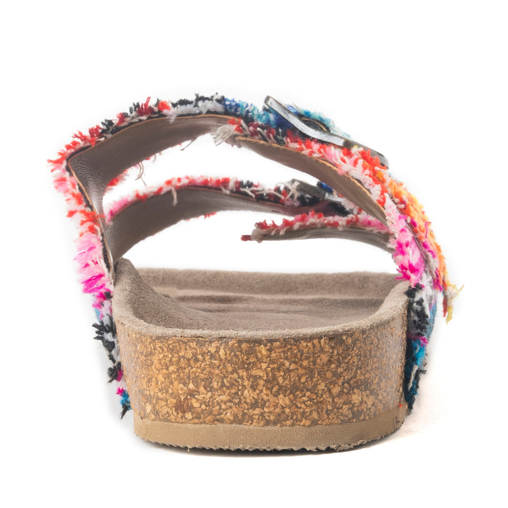 MYRA Ridge Denim Sandals in Multicolor