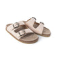 MYRA Desert Lily Embossed Leather Sandals