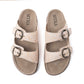 MYRA Desert Lily Embossed Leather Sandals