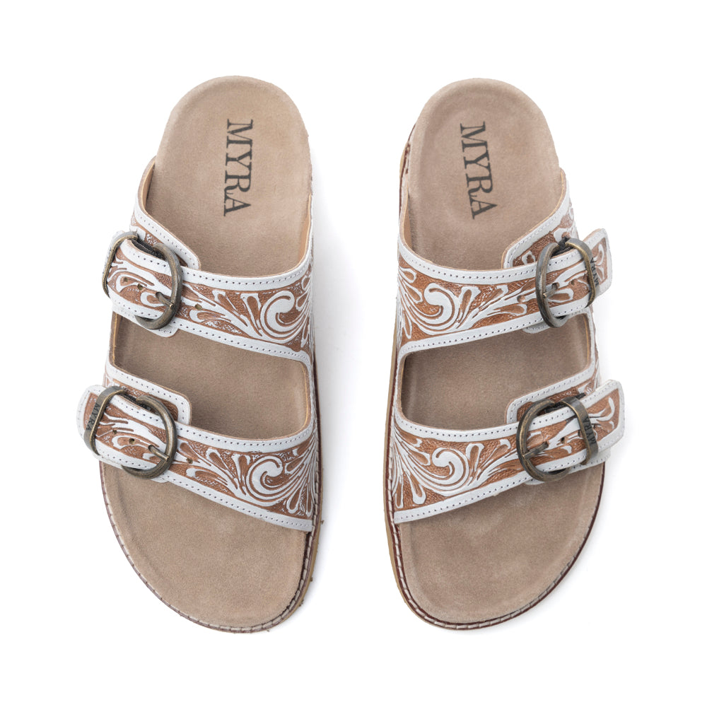 Myra Marlowe Handtooled Leather Sandals