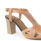 MYRA Rodeo Rose Handtooled Leather Heels
