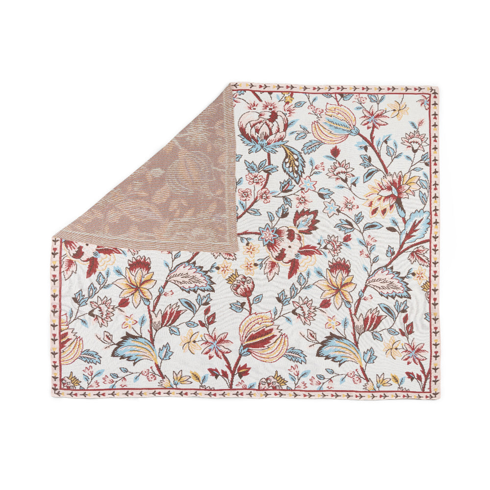 MYRA Copper Meadow Floral Throw
