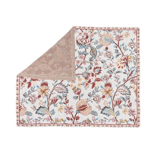 MYRA Copper Meadow Floral Throw