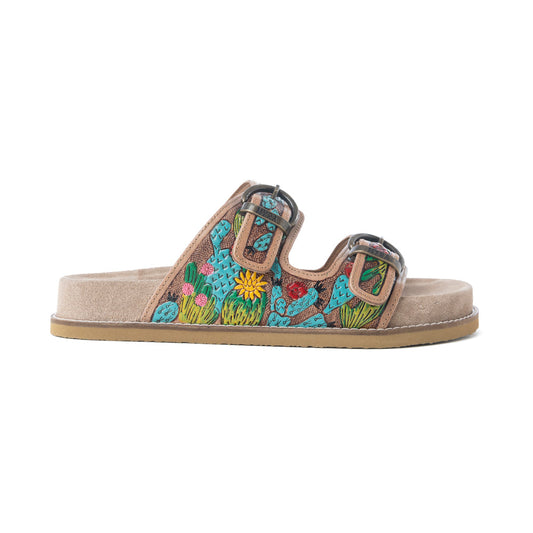 MYRA Rio Verde Handtooled Leather Sandals