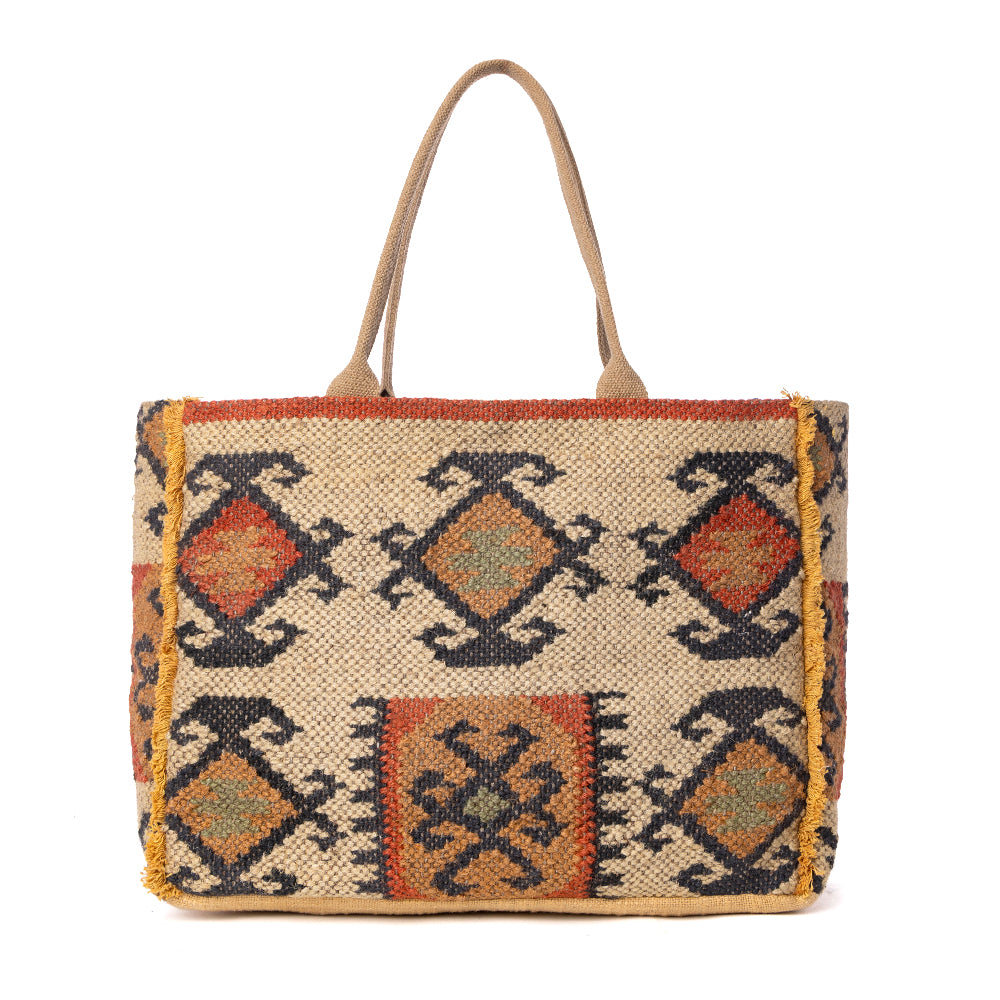 MYRA Desert Loom Jute Weekender Bag