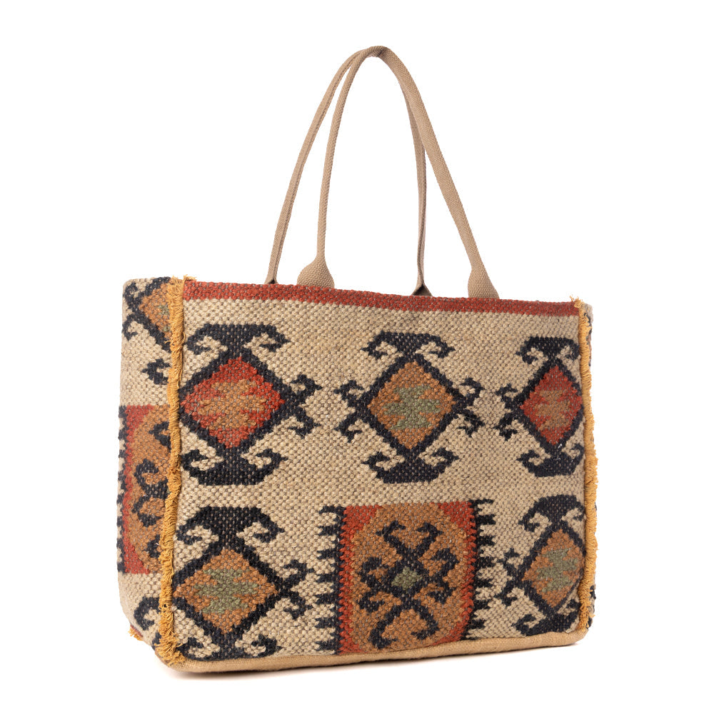 MYRA Desert Loom Jute Weekender Bag