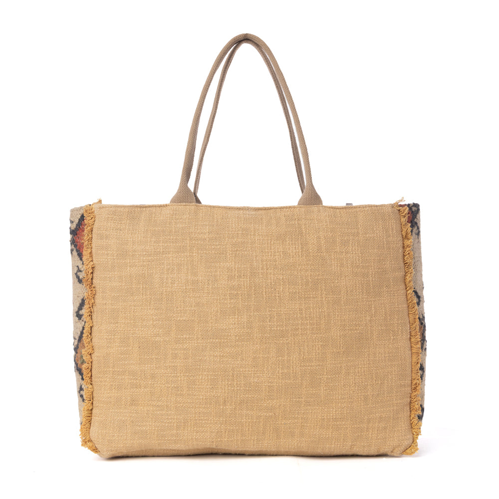 MYRA Desert Loom Jute Weekender Bag