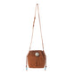 MYRA Yellowstone Sundown Ember Suede Leather Bucket Bag