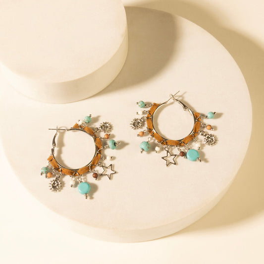 Myra Corral Charm Hoop Earrings