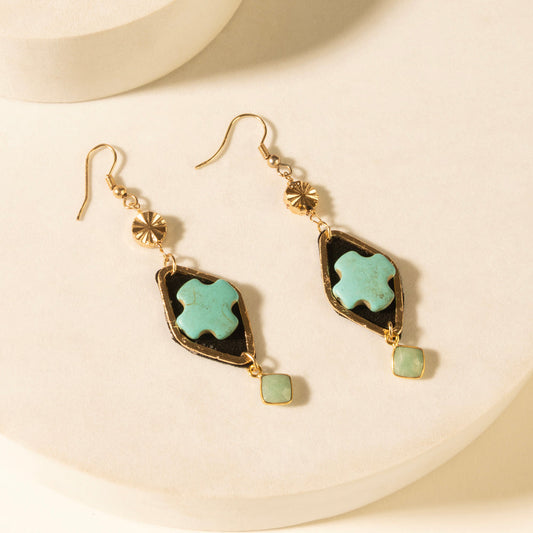 MYRA Four Trails Clover Earrings