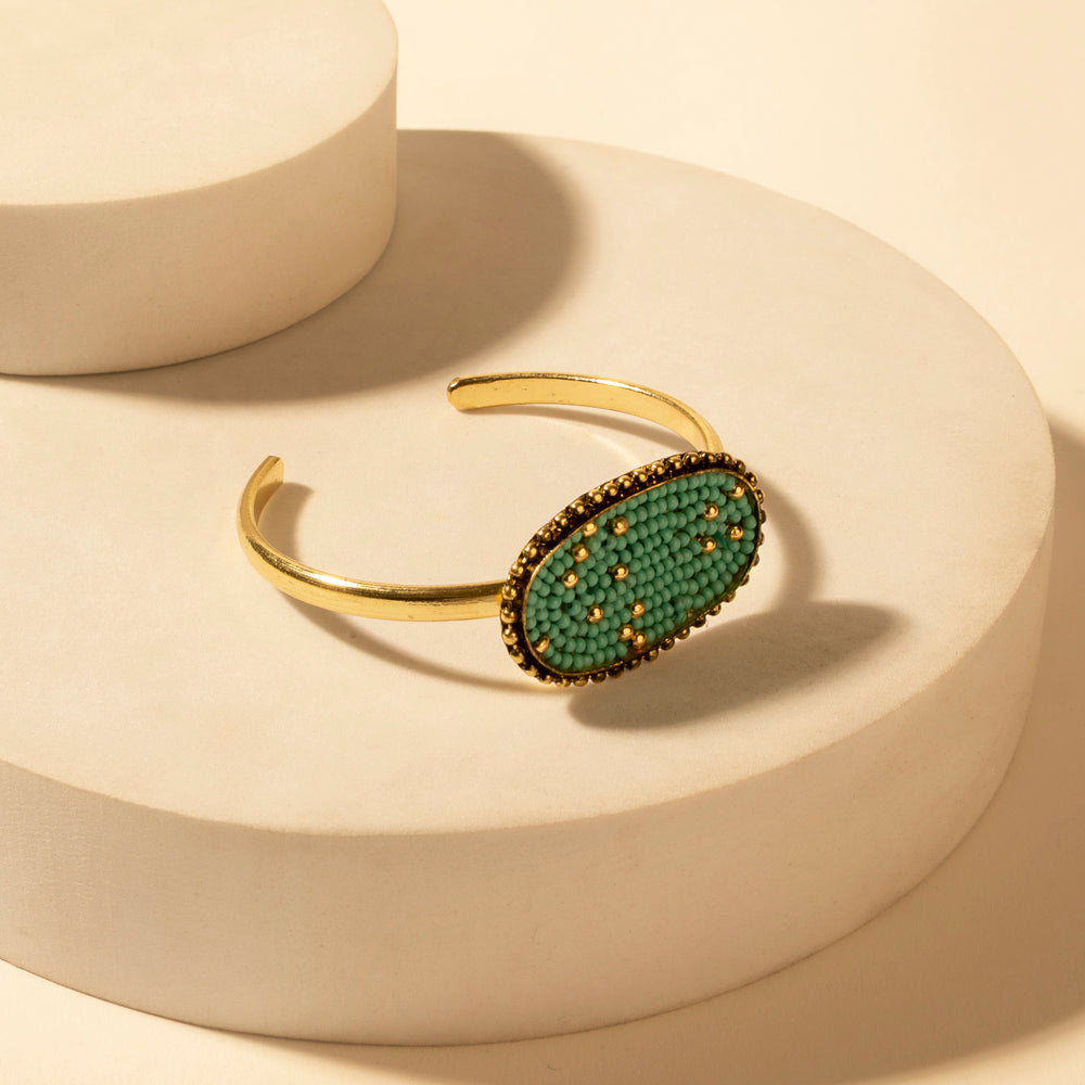 MYRA Skycode Oval Cuff Bracelet
