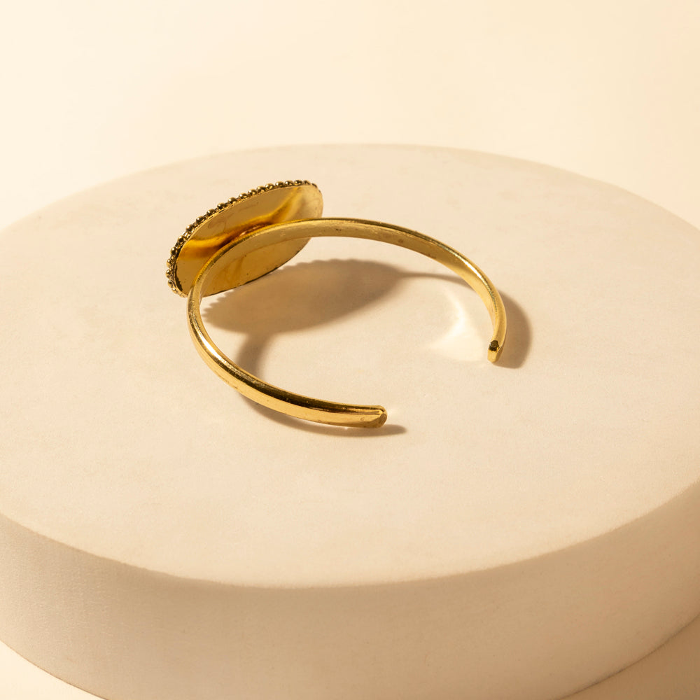 MYRA Skycode Oval Cuff Bracelet