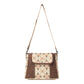 MYRA Oakline Cotton & Leather Shoulder Bag
