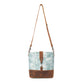 MYRA Sagefield Cotton & Leather Shoulder Bag