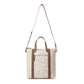MYRA Sunfield Haven Cotton & Leather Tote Bag