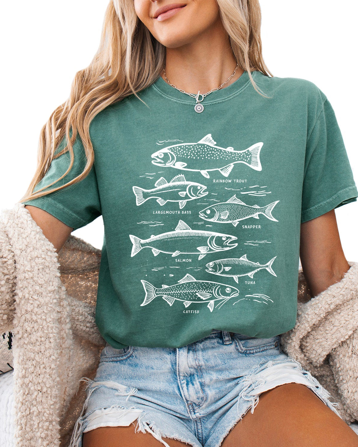 Sardines & Salmon Fish Comfort Colors T-Shirt