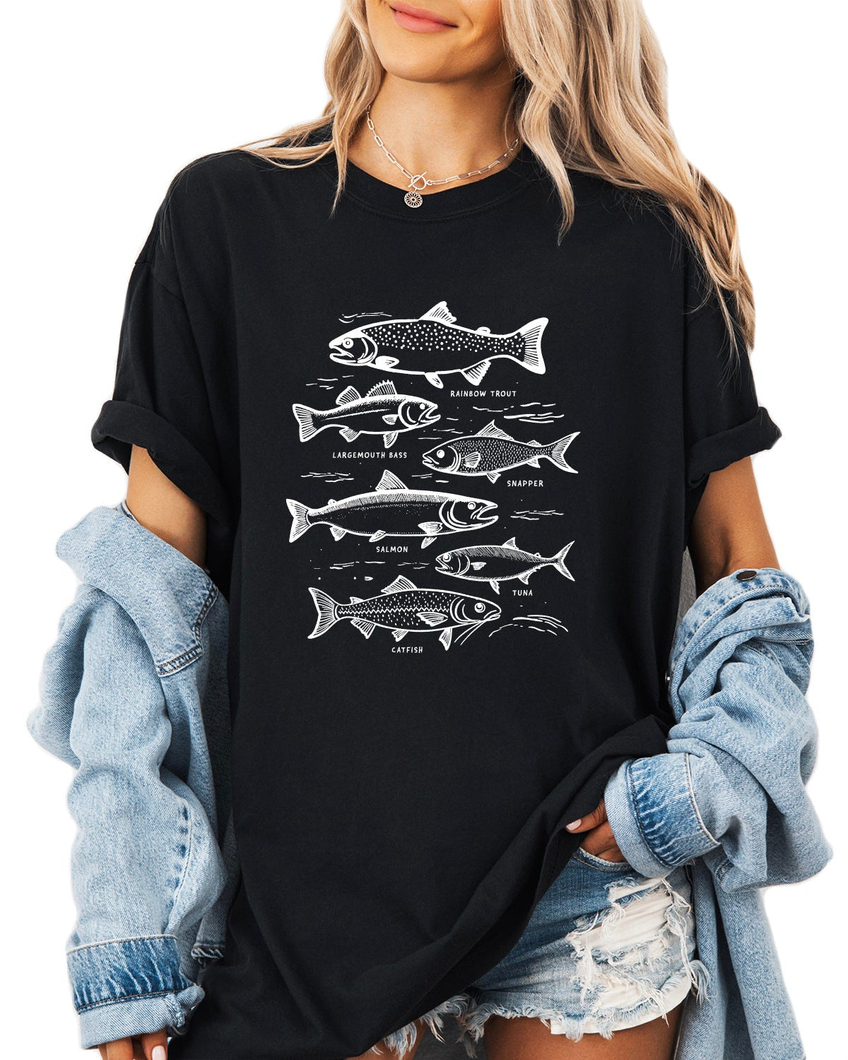 Sardines & Salmon Fish Comfort Colors T-Shirt