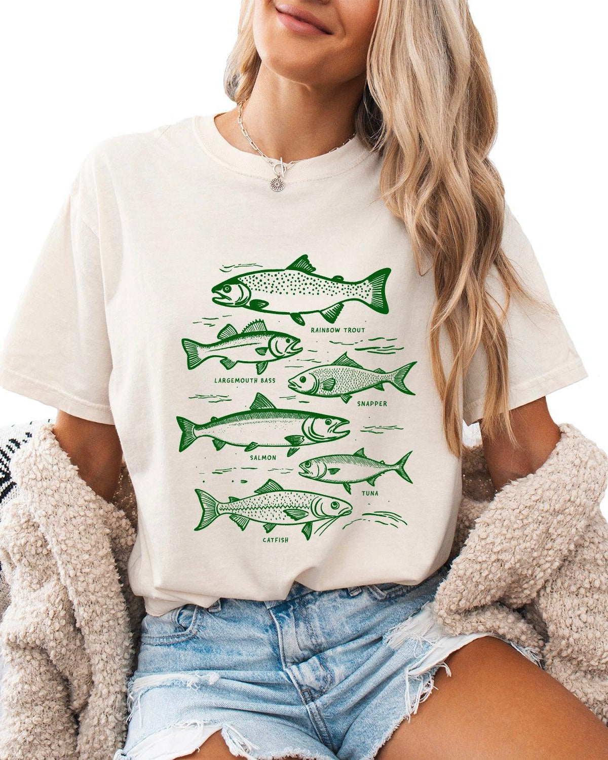Sardines & Salmon Fish Comfort Colors T-Shirt