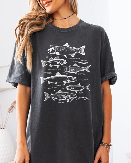 Sardines & Salmon Fish Comfort Colors T-Shirt