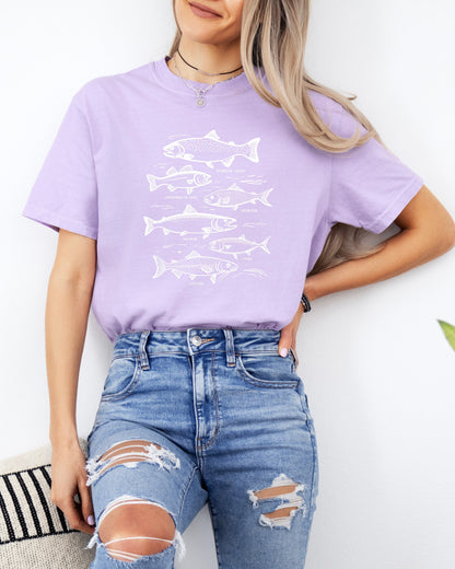 Sardines & Salmon Fish Comfort Colors T-Shirt