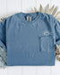 Sun & Wave Lake Beach Comfort Colors Pocket T-Shirt