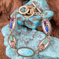 GENUINE Concho Colorful Golden Link Bracelet