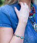 GENUINE Concho Colorful Golden Link Bracelet